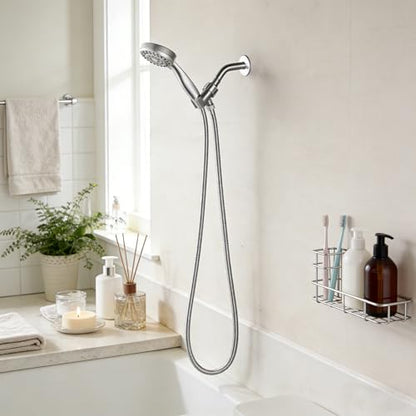 Brushed Nickel Finished Shower Hose, 79 Inch SUS 304 Stainless Steel Extra Long Shower Head Hose Replacement for Pet Bathroom Cleaning - color: Brushed Nickel, size: 79inch