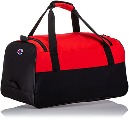 Champion Unisex Adult Velocity Duffel Bag, Red, One Size US - color: Red, size: One Size