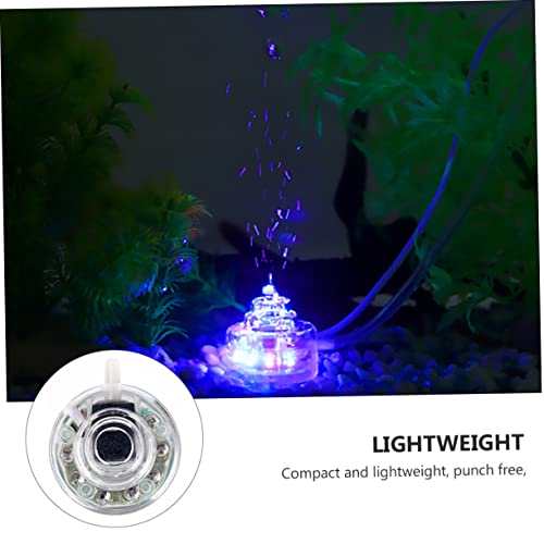 Colorful Led Aquarium Air Bubbler USB Connection Oxygen Diffuser for Fish Tanks and Aquariums Creates Tiny Air Bubbles to Oxygen Levels for Home Office and Pools