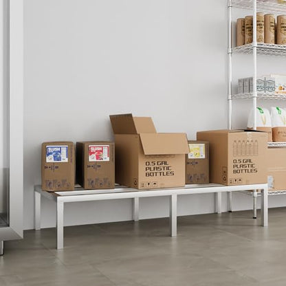 60" Long x 24" Wide | Height: 12" Off The Floor Aluminum Dunnage Rack | Storage in Restaurant, Kitchens and Garages and More! - size: 60" Long x 24" Wide | Height: 12" Off The Floor