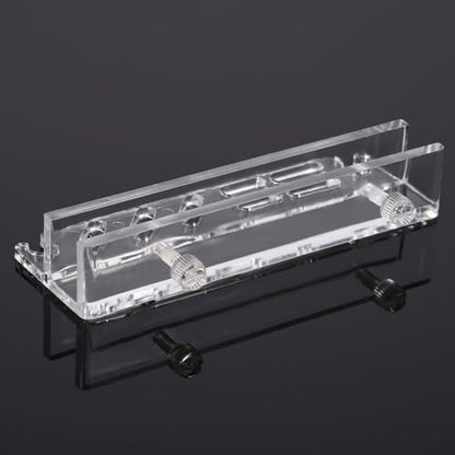 Acrylic Transparent Aquarium Tool Holder 7-Hole Rack Wall Mount Storage Fish Tank Maintenance Organizer for Scissors Tweezers Scraper Spatula