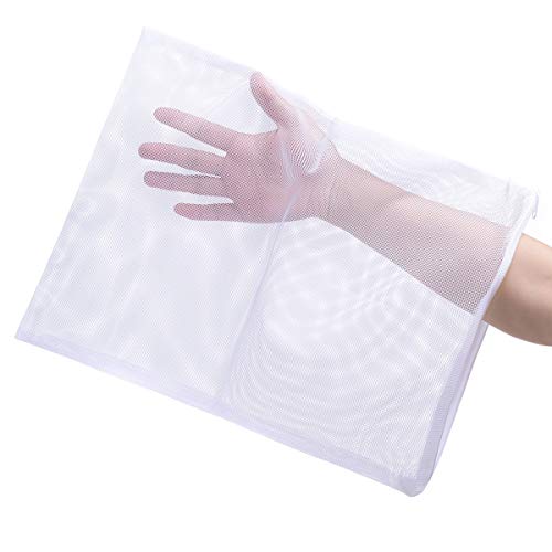 Aquarium Filter Bags Large - Reusable Fish Tank Filter Media Mesh Bags with Plastic Zipper (11.5 x 15.5 inch (6 Pack)) - size: 11.5 x 15.5 inch (6 Pack)
