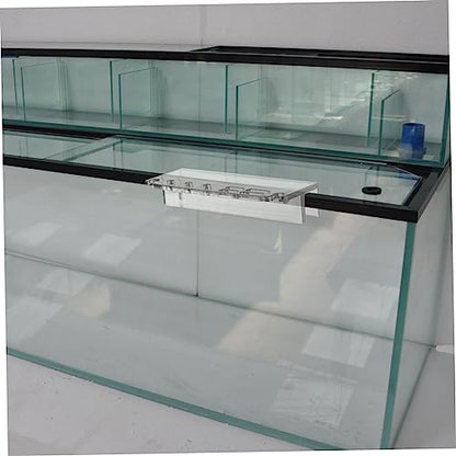Acrylic Aquarium Tool Holder for Maintenance Transparent Storage Rack with Grooves for Scrapers Scissors and Clips Easy Installation for Fish Tank Supplies