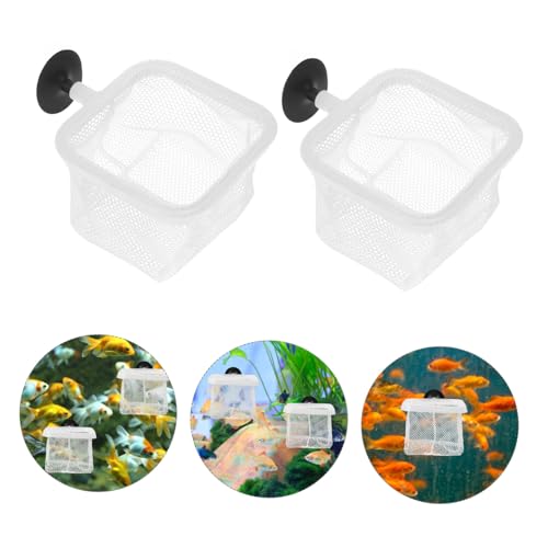 GALPADA 5pcs Aquarium Fish Breeding Net with Cups Fine Mesh Separator for Fish Tank Lightweight Protective Net for Juvenile Survival for Aquatic Environments