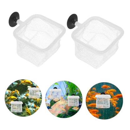 GALPADA 5pcs Aquarium Fish Breeding Net with Cups Fine Mesh Separator for Fish Tank Lightweight Protective Net for Juvenile Survival for Aquatic Environments
