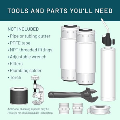 3M Aqua-Pure Stainless Steel Water Filter Housing SST2HB, Uses 2-High Standard Drop-in Water Filter Cartridges, Heavy Duty Construction, Built to Last - style: SST2HB Stainless Steel Housing
