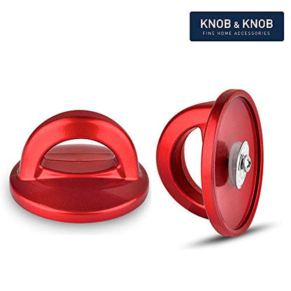 Universal Pot Lid Red Knob Compatible with Crockpot Lids, Pan Lid Replacement Handle, Heat Resistant Pot Knob for Glass, Steel Lids, Easy Grip Lid Handle, Kitchen Cookware, 2.75”x1.77” (1 Pack)