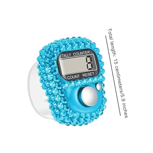 Electronic Finger Counter - LCD Digital Display Hand Tally Counter | Manual Digital Finger Counter | Portable Pitch Counter, Smalli LCD Display Electronic Tally Counter for Coaching, People, Fishing