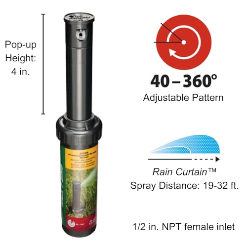 Rain Bird 32SA SAM Seal-A-Matic Simple Adjust Gear Drive Rotor, 40° - 360° Pattern, 19' - 32' Spray Distance (Replacement Rotor for 32ETI Easy to Install Kit) - size: 19' - 32'