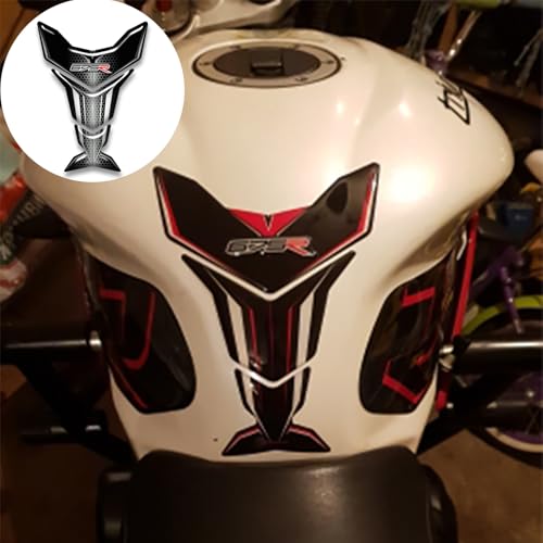 Motorcycle 3D Tank Pad Compatible with Triumph Street Triple Daytona 675 765R RS Stickers Gas Kit Knee Fish Bone Tank Pad Decals Fit for 675 765 R RS Stickers Decals Tank Protection Waterproof (A-23) - color: A-23