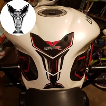 Motorcycle 3D Tank Pad Compatible with Triumph Street Triple Daytona 675 765R RS Stickers Gas Kit Knee Fish Bone Tank Pad Decals Fit for 675 765 R RS Stickers Decals Tank Protection Waterproof (A-23) - color: A-23