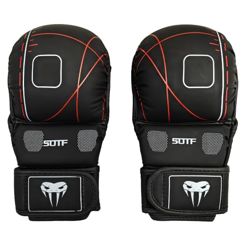 YWChenzy Fighting MMA Sparring Gloves Open Palm Martial Arts Boxing Punching Bag Training Gloves - color: sst11a