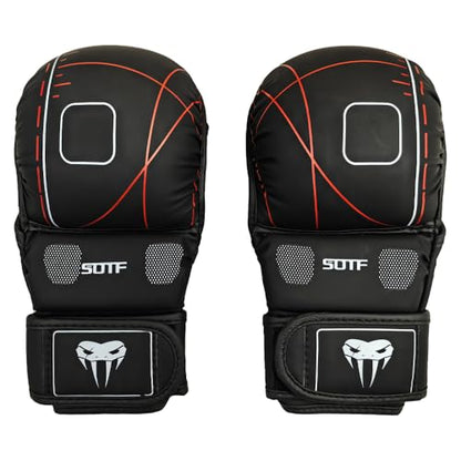 YWChenzy Fighting MMA Sparring Gloves Open Palm Martial Arts Boxing Punching Bag Training Gloves - color: sst11a