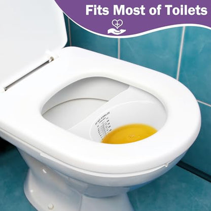 TrelaCo 25 Pcs Urine Hats for Toilets Stool Sample Collection Kit Urine Collection Hat Collector Specimen Cups Pee Sample Cup Containers for Women and The Elderly, 27oz/ 800cc