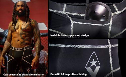 Revgear X13 Compression Shorts & Cup: Ideal Mens Prot, Mens Gym, Running - size: Small