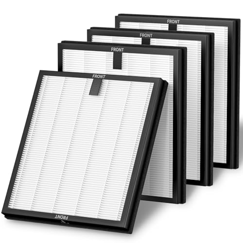 HY4866 Filters Compatible with MORENTO HY4866, WESTHEY HY4866, YIOU M1 Air Purifier, 3-in-1 H13 Ture HEPA Replacement Filters (Extra 4 Pre-filter) Enhanced Version for HY4866, 4 Pack - color: HY4866-Enhanced Version