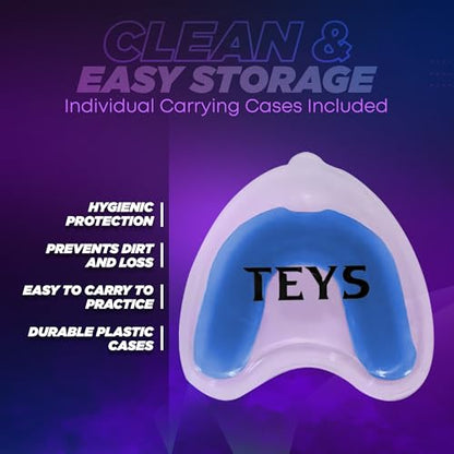 TEYS Kids Youth Mouth Guard for Sports, Regular Size, 5 Pack
