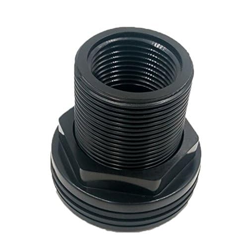1" Bulkhead ABS Threaded x Threaded NPT Standard 2-Pair (4-Pack) NBR Rubber Gasket