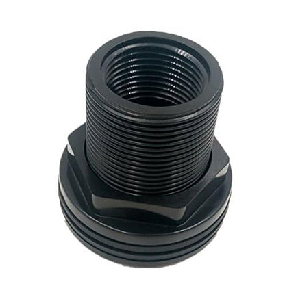 1" Bulkhead ABS Threaded x Threaded NPT Standard 2-Pair (4-Pack) NBR Rubber Gasket