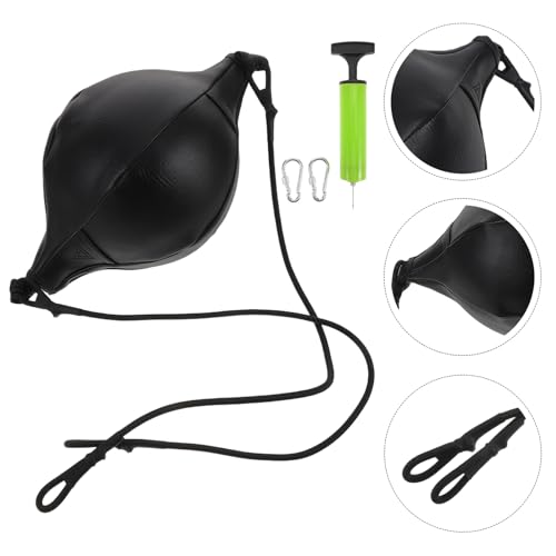 Boxing Speed Reflex Ball for Home Training, PU Black Set