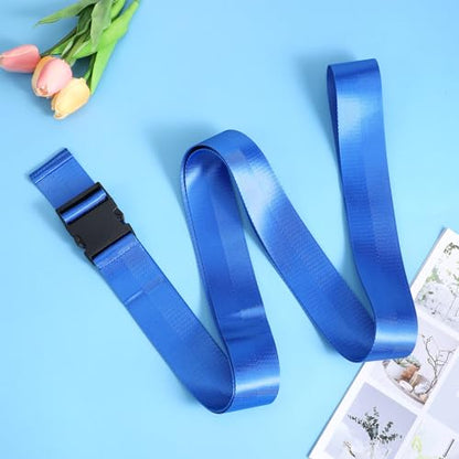 Physical Therapy Strap, Extremity Mobilization Belt, Manual Traction Strap, Adjustable Stretch Straps for Stretching Yoga Leg Shoulder Exercise - color: Blue