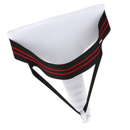Dioche Protective Cup Womens Taekwondo Groin Guard - Ergonomic Design Boxing Karate Protector for Optimal Coverage - Durable PU Leather - Size L - size: Medium
