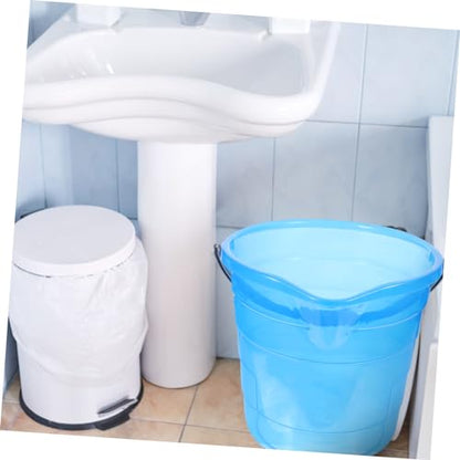 Portable Plastic Water Bucket Handle Multipurpose Cleaning and Storage Container for Home Use for Washing Camping and Fishing Activities