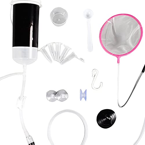 Aquarium DIY Brine Shrimp Incubator Hatchery with Suction Cups & Stand for Live Fish Food 5.91x2.44 Inch