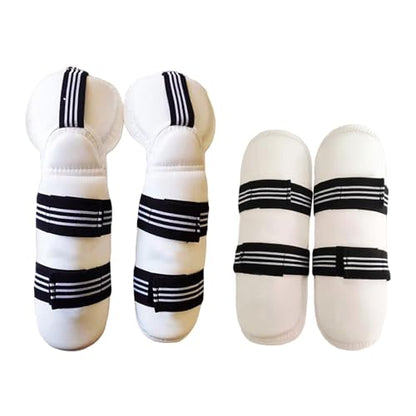 kowaku Taekwondo Guard Protective Gear Elastic Strap Protector Protection Padded Guard for Training Karate MMA Grappling Sanda - color: Leg and Arm Guards L