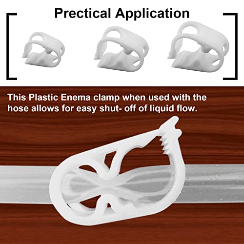 5Pcs Plastic Tubing Clamps Adjustable 1/8"-1/4" Plastic Hose Clamp, Laboratory Pinch Valve for Tubing 3-6mm - size: 3-6mm/0.12-0.24 inch