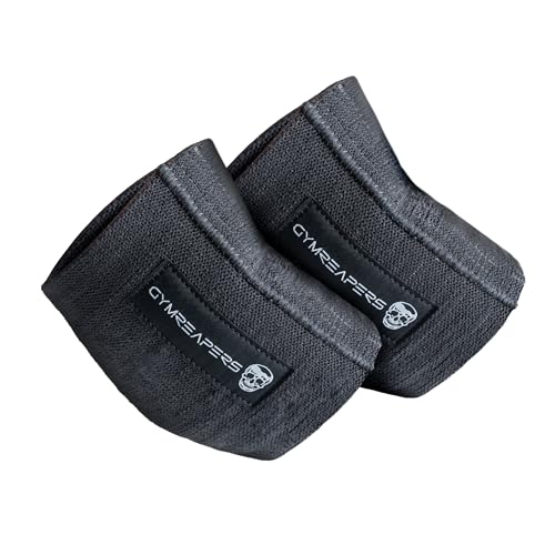 Gymreapers Elbow Compression Cuff for Weightlifting, Powerlifting – Support & Relief for Tendonitis, Stability, Tennis Elbow, Strength Training & Injury Recovery (Gray, 10") - color: Gray, size: 10"