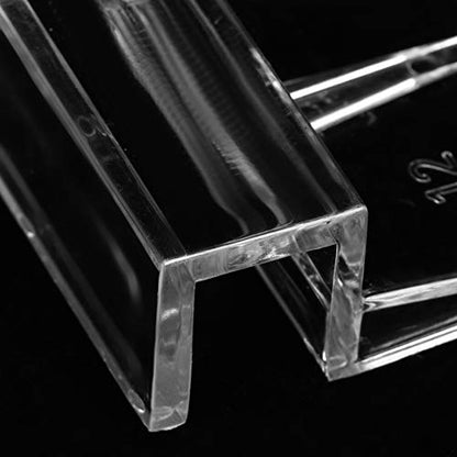 TOPINCN 20Pcs Aquarium Glass Cover Clip Acrylic Holder Support Clamp Accessory Acrylic Aquarium Cover Clip Aquarium Lid Clips Universal Lid Clips for Aquarium Fish (8mm) - size: 8mm