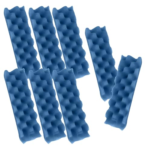 Delapan Fish Foam Bio-Filter Sponges Compatible with Canister Filters Fluval 206, 207, 306, 307 Aquarium Filter Media, 8 Pack