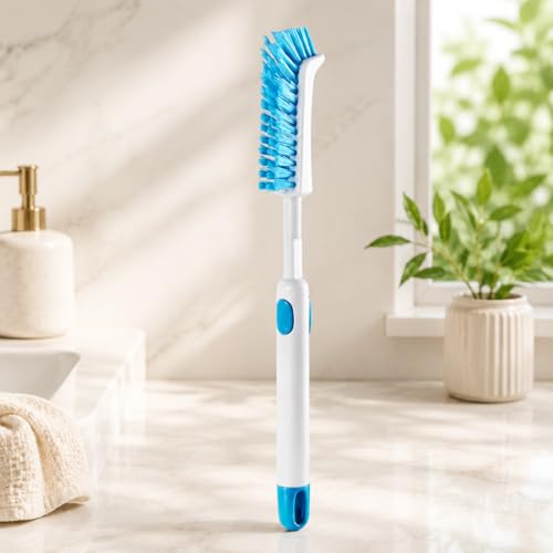 Aquarium Cleaning Brush - Blue Fish Tank Scrubber, Retractable Multi-Function Brush for Algae & Dirt, Aquarium Care Tool for Glass Tanks