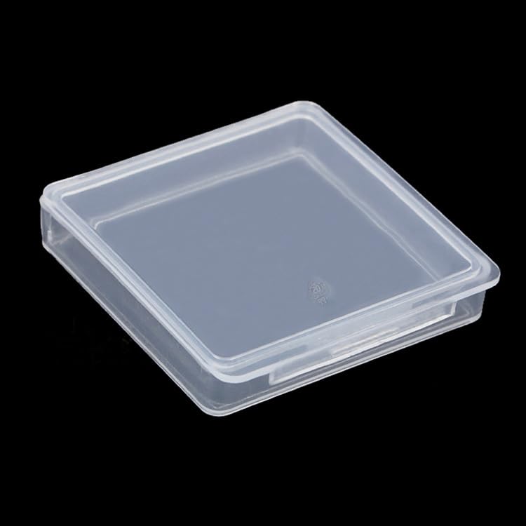 12 Pieces Square Empty Mini Clear Plastic Storage Containers (1.85 x 1.85 x 0.32 inch) with Lids for Tiny Items and Other Craft Projects - size: 1.85 x 1.85 x 0.32 Inch