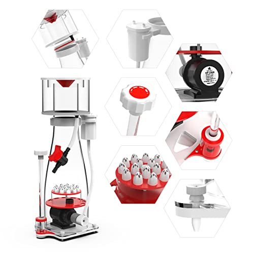 MagTool Aquarium in-Sump DC Protein Skimmer with Controllable DC Pinwheel Pump, Anti-Overflow Design, for Up to 135–185 Gal Reef Tank (N170 Plus) - size: N170 for 135-185Gal