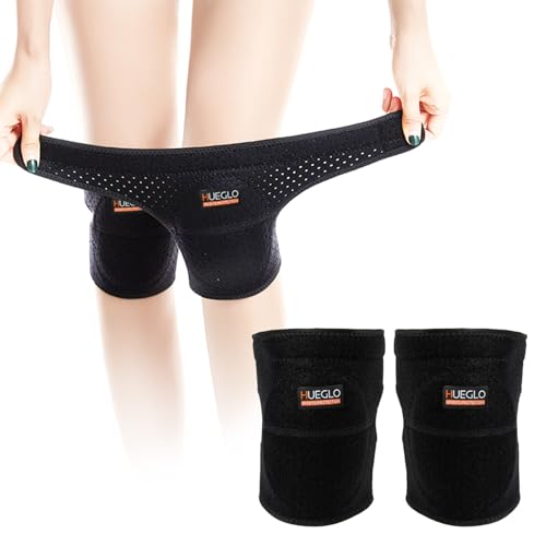 HUEGLO Dance Volleyball Knee Pads for Women,Soft Cushion for Work,Medium | Adult Soft Sponge Pads Prevents Floor Burns,Adjustable Breathable Velcro Straps for Secure Fit.Comfortable for Men Dance,Pole - color: Black, size: Medium