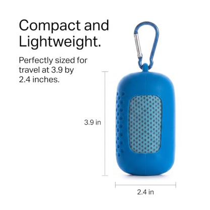 Quick Absorbent Rapid Cooling Travel Sports Towel Lightweight Compact Camping Swimming Gym Blue - color: Blue