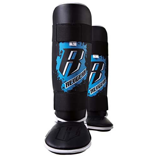 Revgear Kids Combat Series Shin Guards | High Performance Foam Padding | Durable and Lightweight - color: Blue, size: Medium