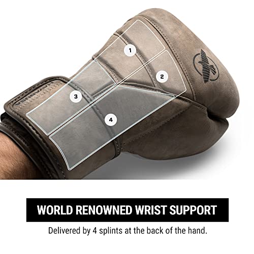 Hayabusa T3 LX Leather Boxing Gloves | Leather Boxing Gloves, Training Gloves Men and Women, Sparring Gloves, Heavy Bag Gloves, 16oz Boxing Gloves, Muay Thai Gloves - color: Brown, size: 12oz