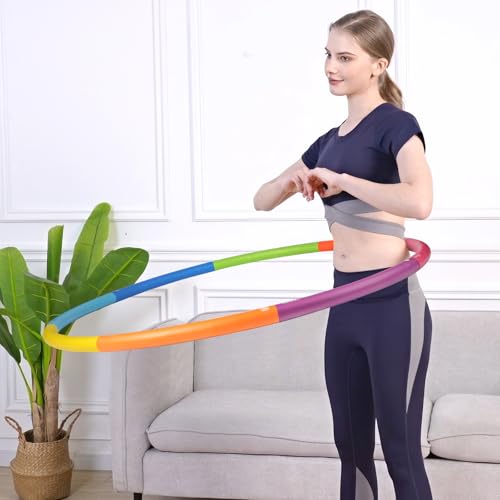 Phobby Weighted Exercise Hoop for Adults, Adjustable Fitness Hoop - style: Basic 2.2lb
