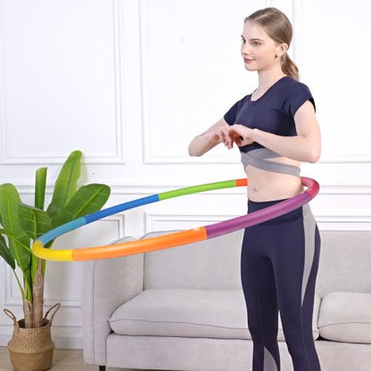 Phobby Weighted Exercise Hoop for Adults, Adjustable Fitness Hoop - style: Basic 2.2lb