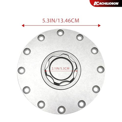 Billet Aluminum Fuel Cell Cap 12-Hole Bung & Gasket Easy Fill Fuel Tank Cover