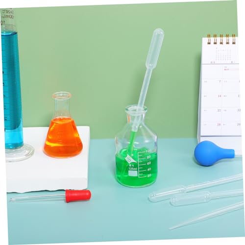 ULTECHNOVO 100pcs Disposable Plastic Droppers Graduated Pipettes for Precise Liquid Transfer for Aquarium Feeding Lab and Boys and Girls
