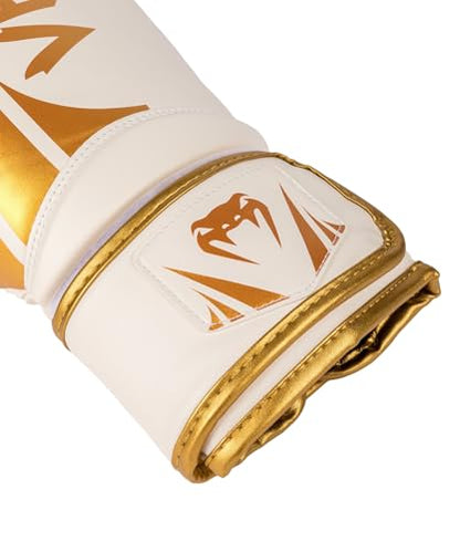 Venum Challenger Boxing Gloves - color: White/Gold, size: 8-Ounce, style: Challenger 2.5