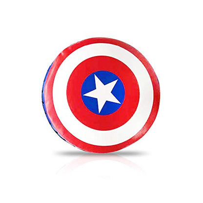 PU Leather Round Taekwondo Karate Punch Strike & Kick Pad Punching Striking & Kicking Target Shield for Boxing Training Practice - color: Red Shield