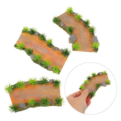 Aquarium Pathway - 3-Piece Landscaping Sculpture Fairy Bridge | Fish Tank Stone Ornament Pathway | for Freshwater Saltwater Shrimp Living Room Bedroom Study Home Kitchen School Office Gym Hotel Party