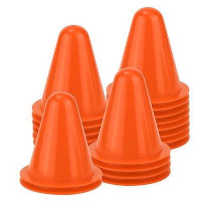 XIHIRCD 20pcs Soccer Cones, 3.15 Inch Mini Practice Cones Sports Cones - color: Orange