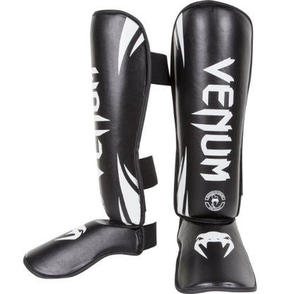 Venum Challenger Standup Shin Guards - color: Black/White, size: Medium