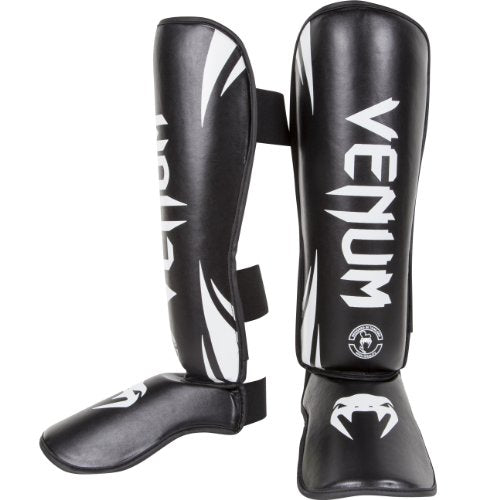 Venum Challenger Standup Shin Guards - color: Black/White, size: X-Large